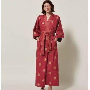 TOAST UK Medallion Print Kimono Gown